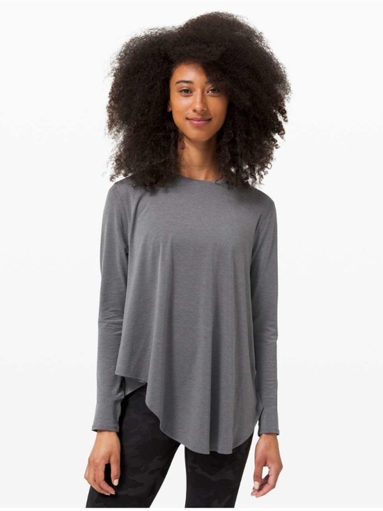 lululemon athletica Tops - lululemon athletica Lifted Balance  Long Sleeve Asymmetric Top Size 4